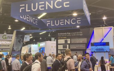 Fluence at RE+ 2024, the biggest staging of the multi-technology trade event to date. Image: Andy Colthorpe / Solar Media